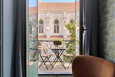 Hôtel du Centre Nice - Camera con balcone con vista sulla Basilica di Notre Dame