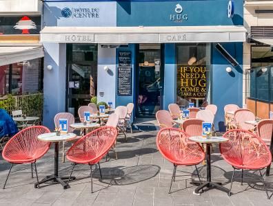 Hôtel du Centre Nice - terrasse coffee shop HuG café avec baristas experts
